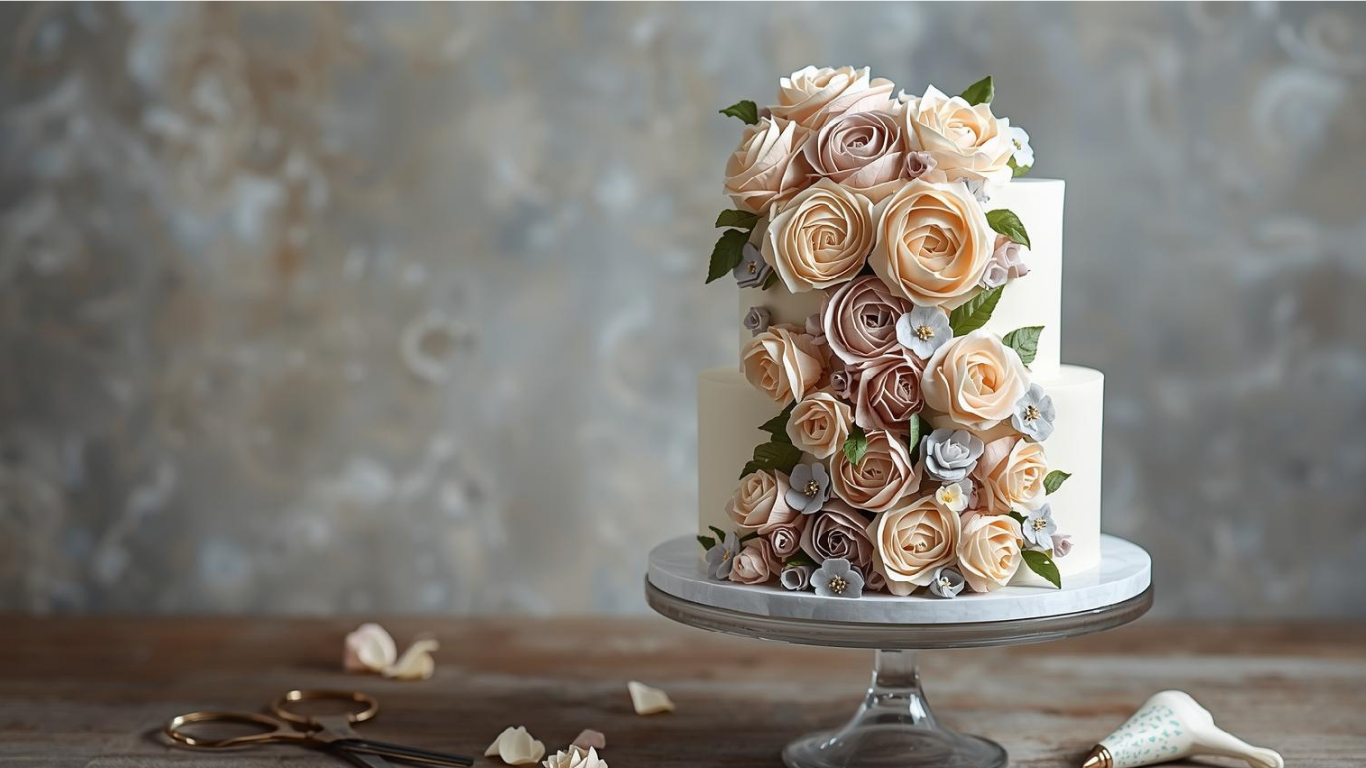 Flower Cake: 6 Easy Steps For Buttercream Blooms