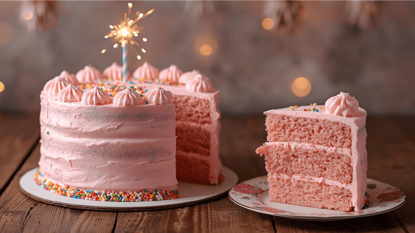 Pink Birthday Cake: How to Make a Moist Vanilla Base in 5 Steps