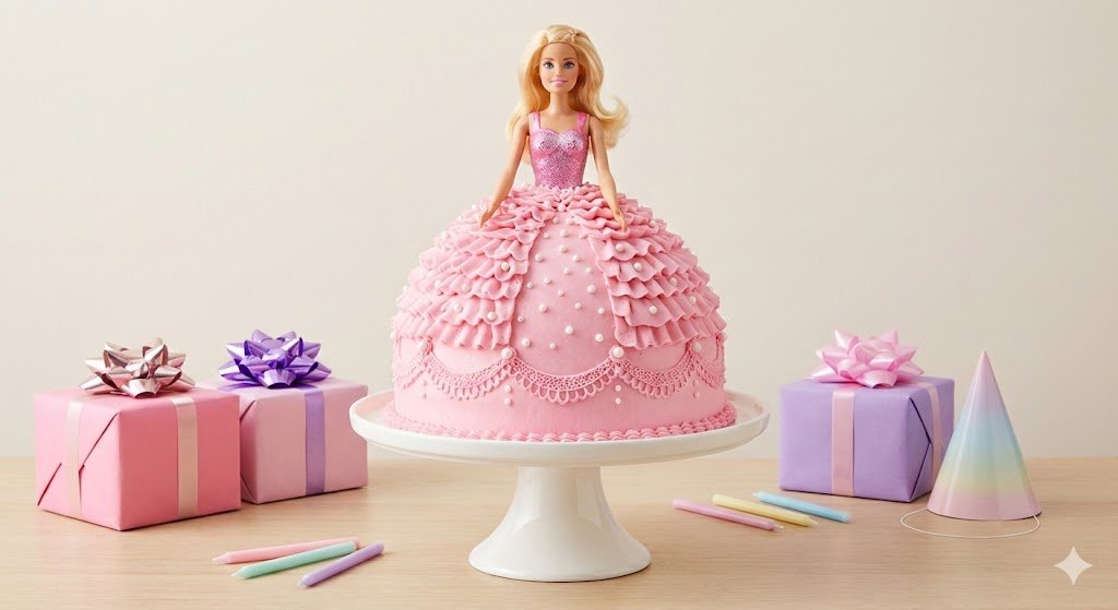 Barbie Cake: 6 Simple Steps For The Doll Skirt Design