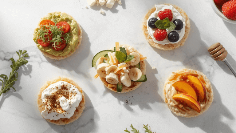 How to make 5 healthy rice cake snacks in minutes