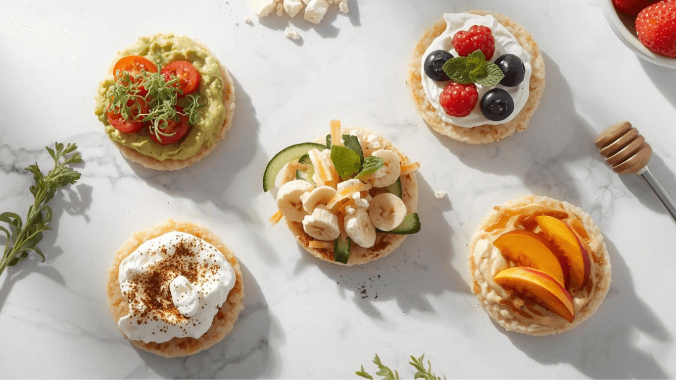 How to make 5 healthy rice cake snacks in minutes